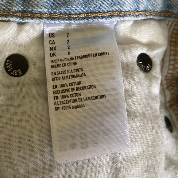 American Eagle Lace Jean Shorts - Picture 5 of 5